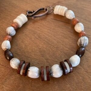 Job’s Tears bracelet with African trade beads